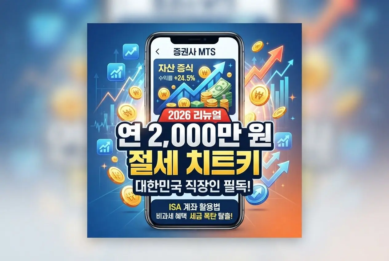 2026년 리뉴얼된 ISA 계좌 연 2,000만 원 절세 치트키 및 직장인 필수 계좌 안내 이미지