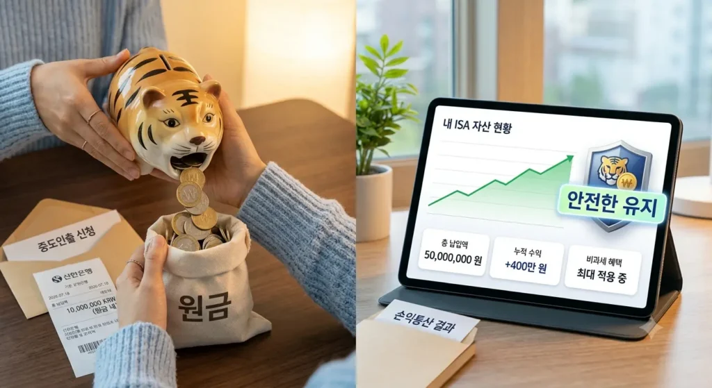 ISA 계좌 3년 만기 전 중도인출 조건 및 페널티 방지