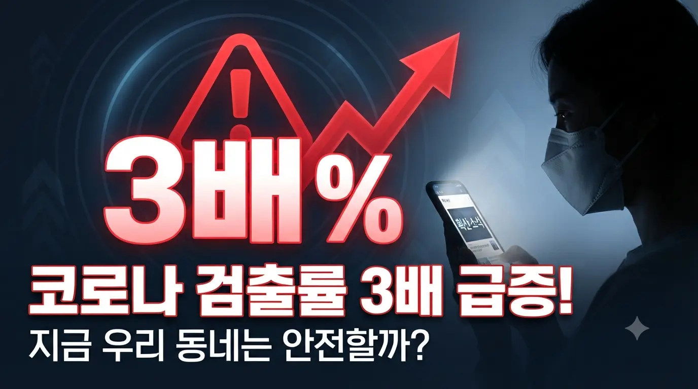 최근 3주 사이 3배 이상 급증한 국내 코로나 바이러스 검출률과 환절기 감염병 확산 경고 지표 썸네일
