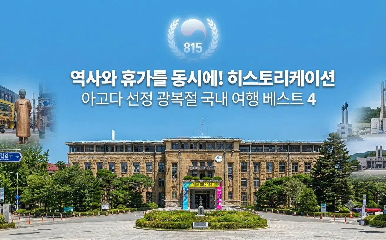 광복절 가볼 만한 곳, 아고다가 선정한 히스토리케이션 국내 명소 베스트