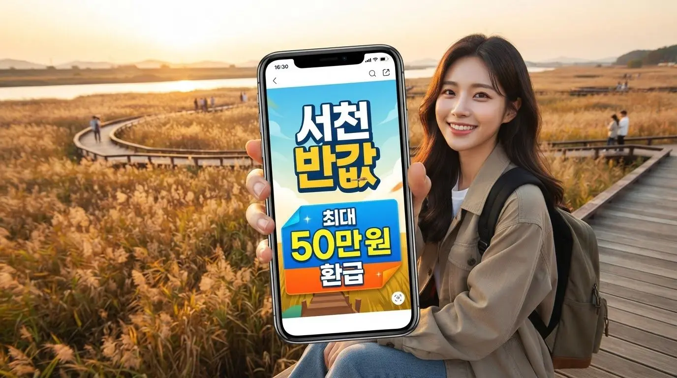 서천 반값 여행 지원금 최대 50만 원 환급 안내 썸네일
