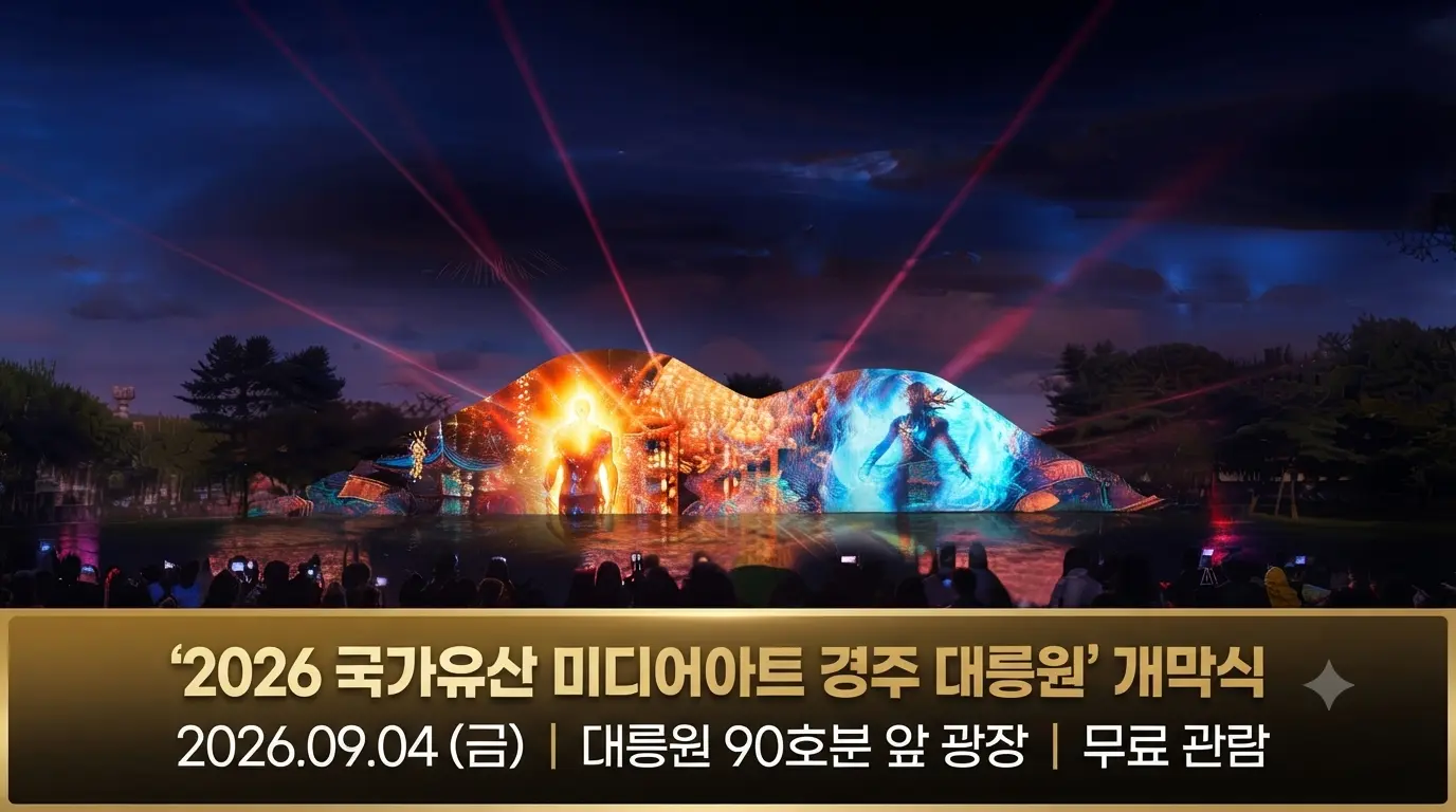 2026 국가유산 미디어아트 경주 대릉원 개막식 및 야간 관람 정보 안내 썸네일